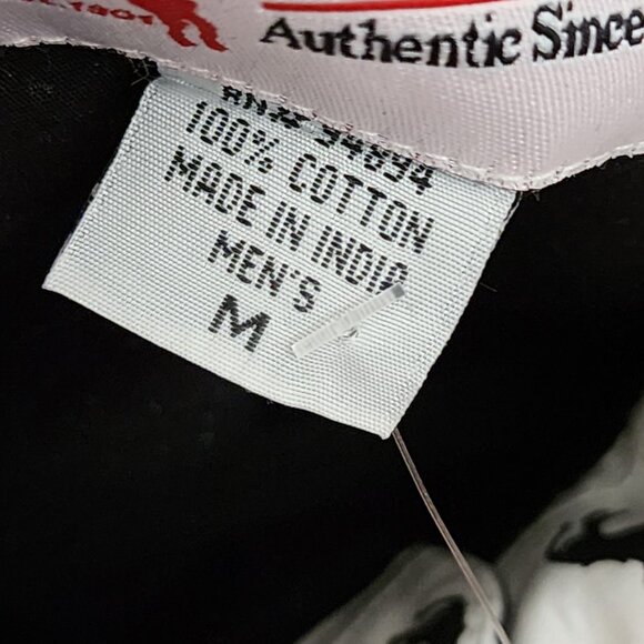 Riley & McCormick Black Printed 100% Cotton Pearl Snap Western Shirt - Picture 6 of 6